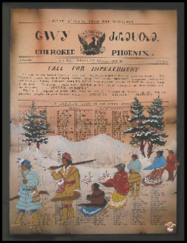 The Cherokee People were illeagly removed from their homes, imprisoned, passions confiscated, and forced on a winter journey of death to distant lands in the West.  Thousands of souls perished on this “Trail of Tear”… and their souls call out for justice….IMPEACH JACKSON!